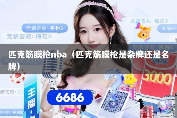 匹克筋膜枪nba（匹克筋膜枪是杂牌还是名牌）